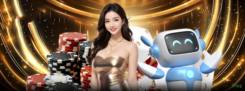 Imagem promocional do login da 55pg